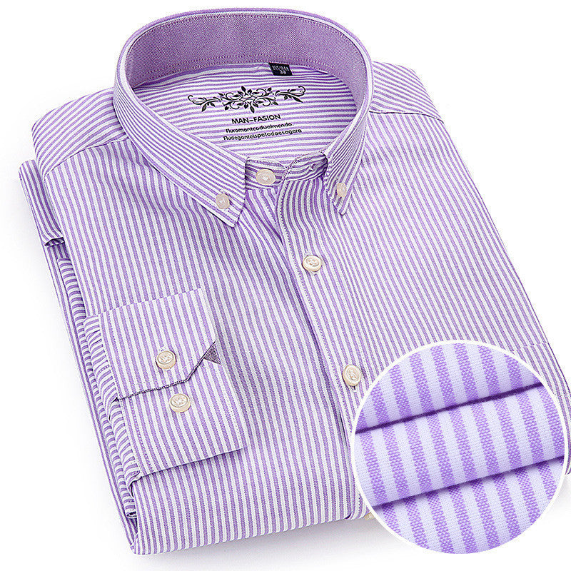 Pure Color Casual Non-Iron Cotton Shirt